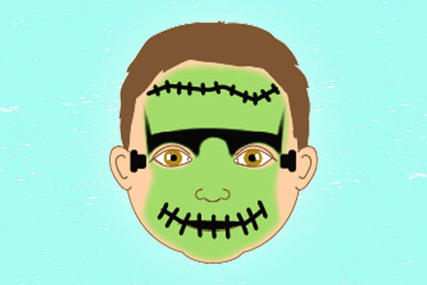 Frankenstein Face Paint