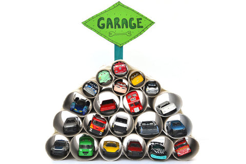 How to make a garage for toy cars