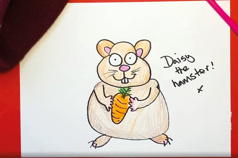 How to draw a hamster