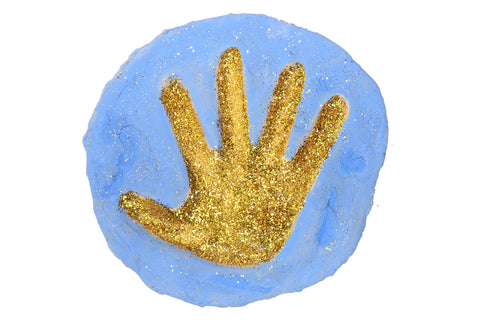 Salt dough handprint