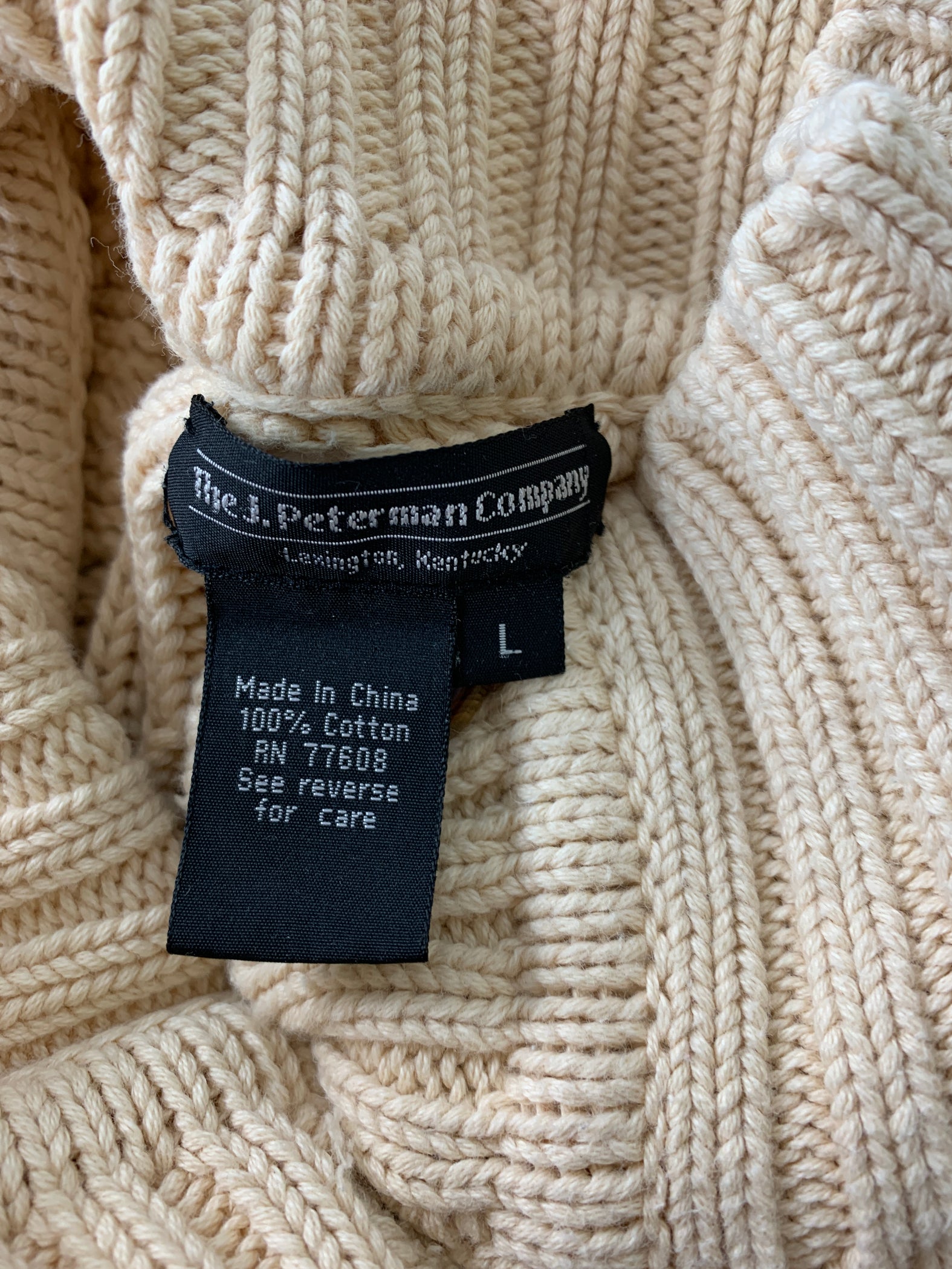 The J. Peterman Company Mens Sweater Size Large — Family Tree Resale 1