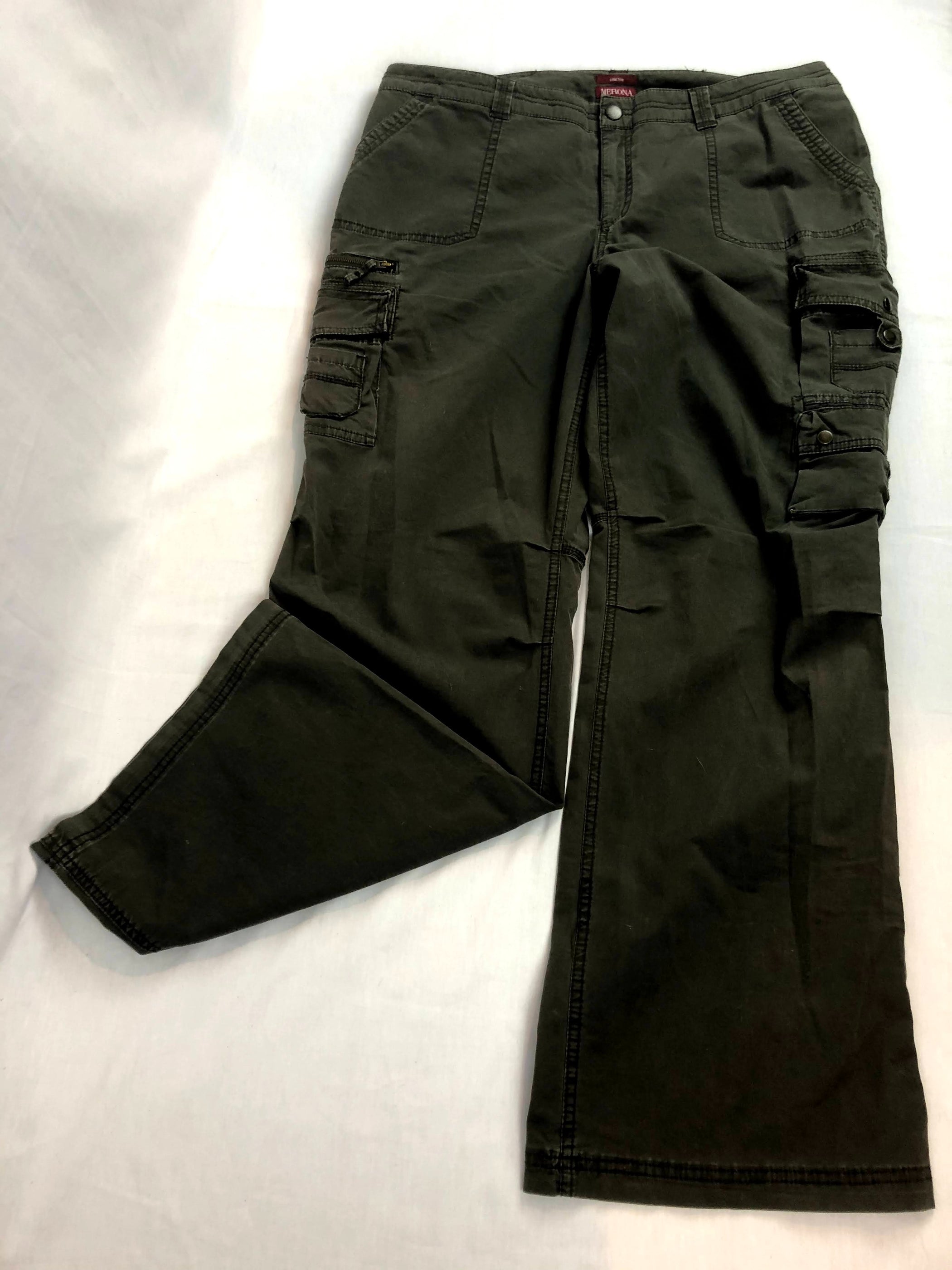 Merona Stretch Cargo Pants Size 14 — Family Tree Resale 1