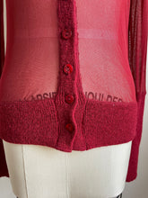 Load image into Gallery viewer, Jean Paul Gaultier Red Mesh Cardigan
