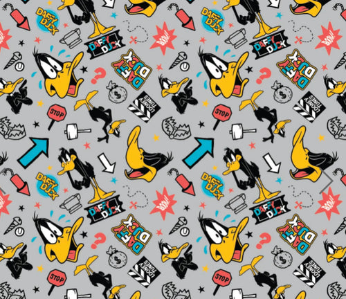 Looney Tunes Fabric - HALF YARD - 100% Cotton Toons Bugs Bunny Daffy Duck  Tweety