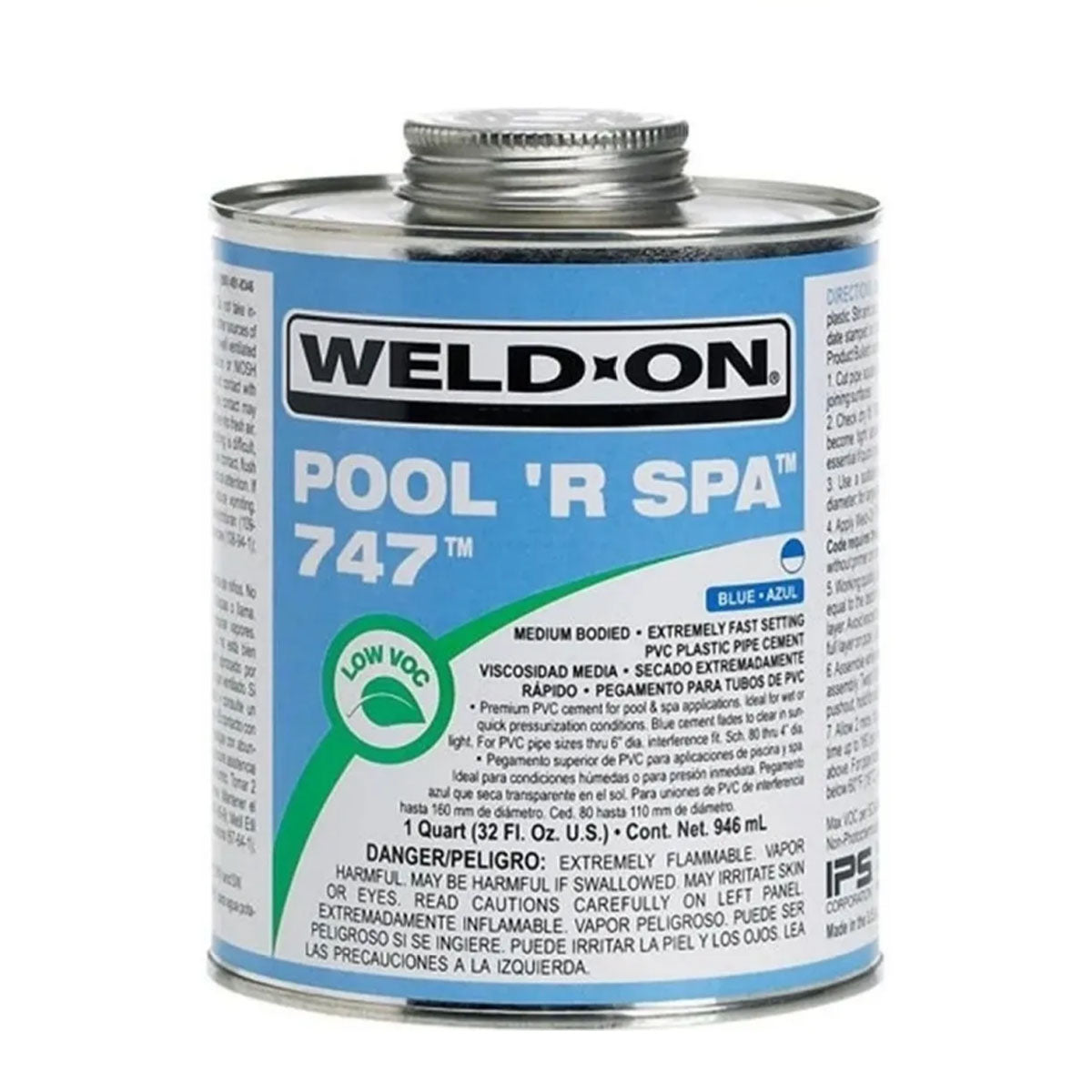 Pegamento Tuberia PVC 1 Lt. Weld-On 747 Albercas y Spa – AQUADUSA