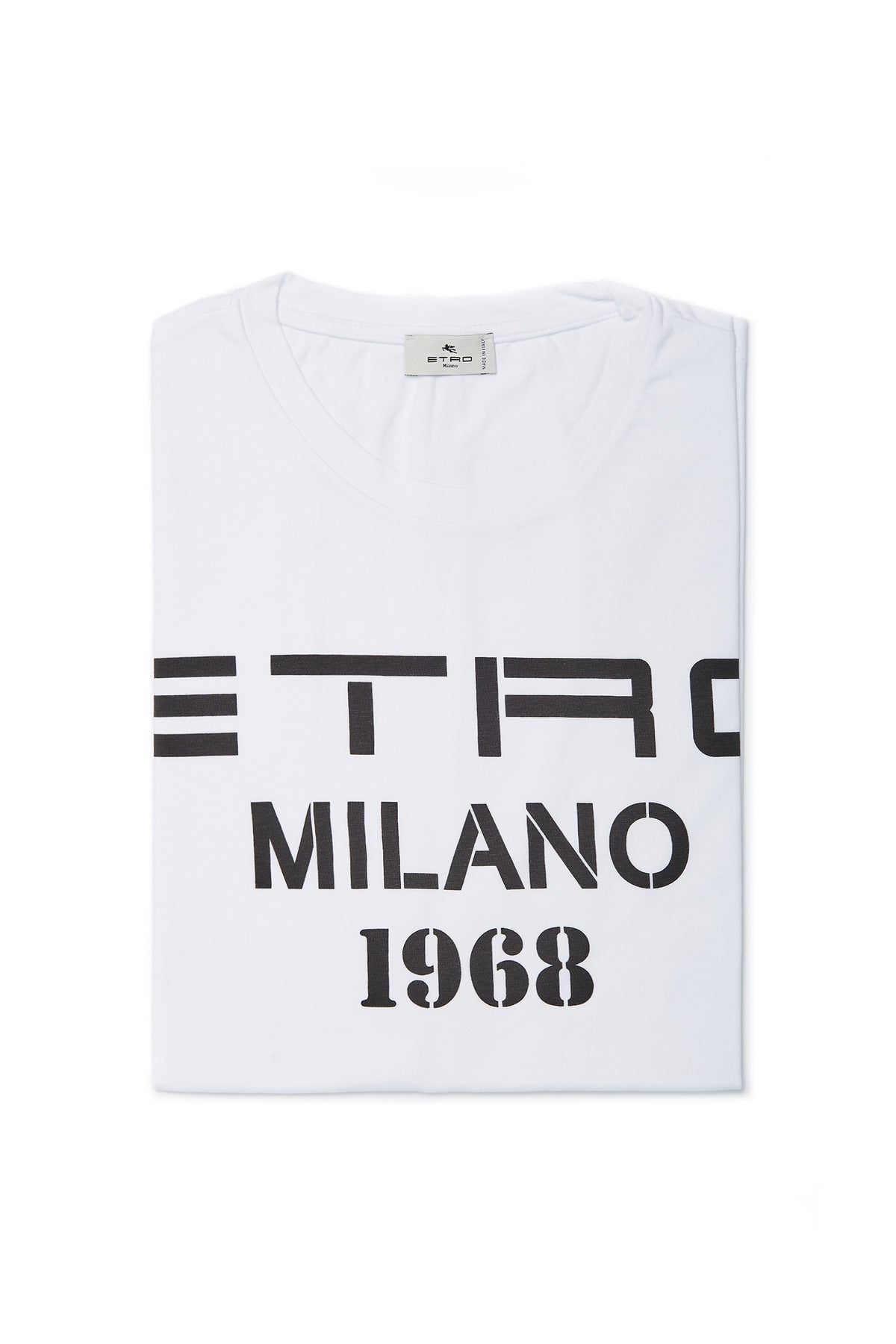 ETRO White T-Shirt Milano 1968 — Mitchell Ogilvie