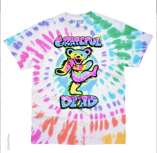 Grateful Dead Men's Steal Your Faceoff Tie Dye T-shirt Multi, Size: Medium, Multi-Color