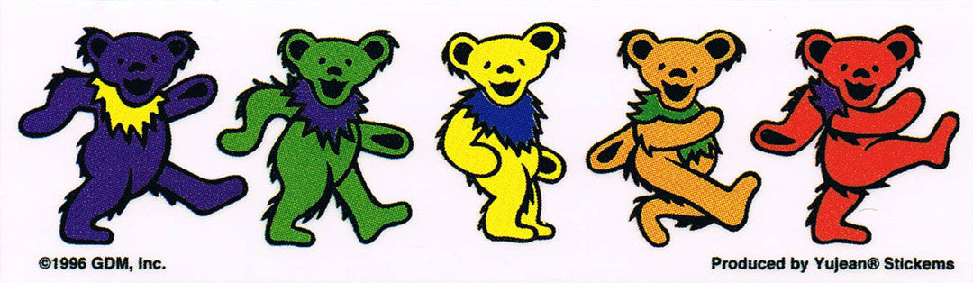 grateful dead dancing bear stickers