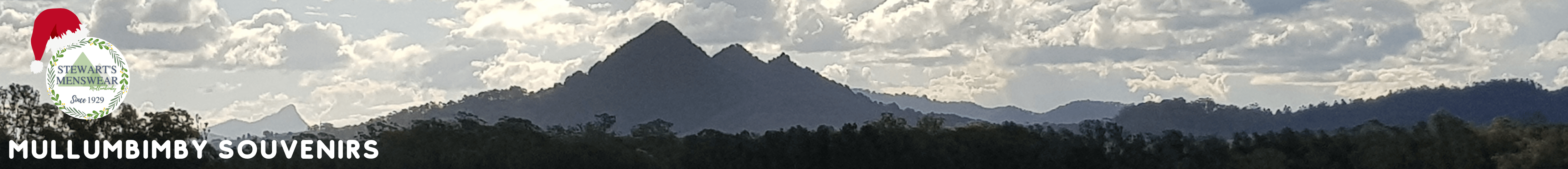 Stewarts Menswear Mullumbimby. Mullumbimby Souvenirs. A photo of Mt Chincogan, an iconic mountain in Mullumbimby