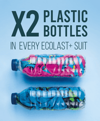 2 x plastic bottles in every Ecolast+ swimsuit