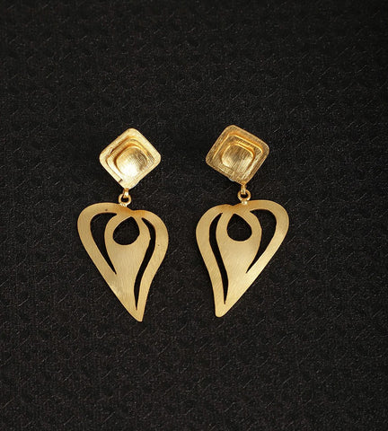 Gold Plated Teardrop Danglers