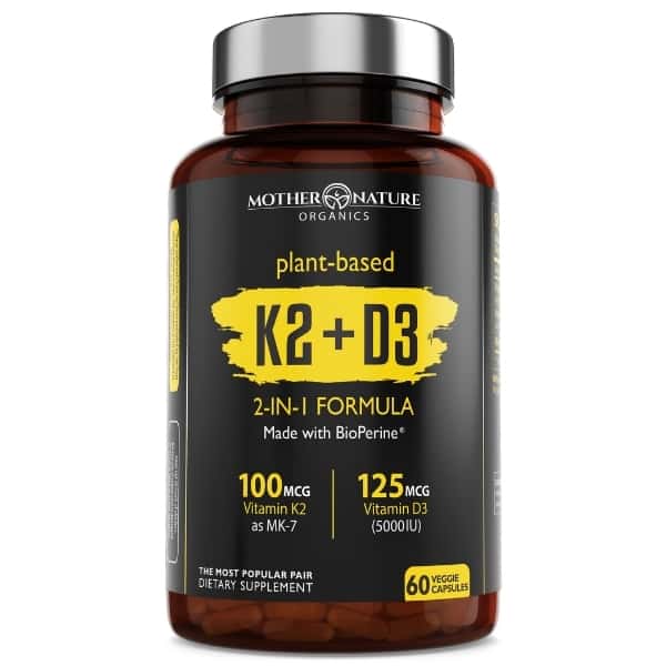 Vitamin K2+D3 Supplement | Mother Nature Organics