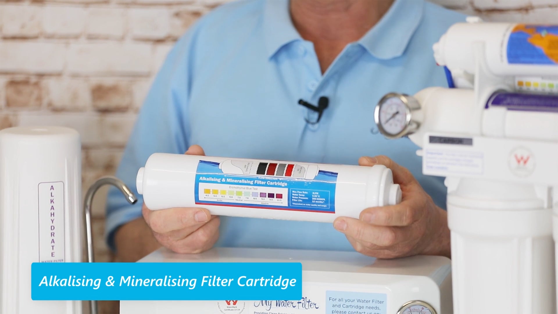 Alkalising and Mineralising Filter Cartridge