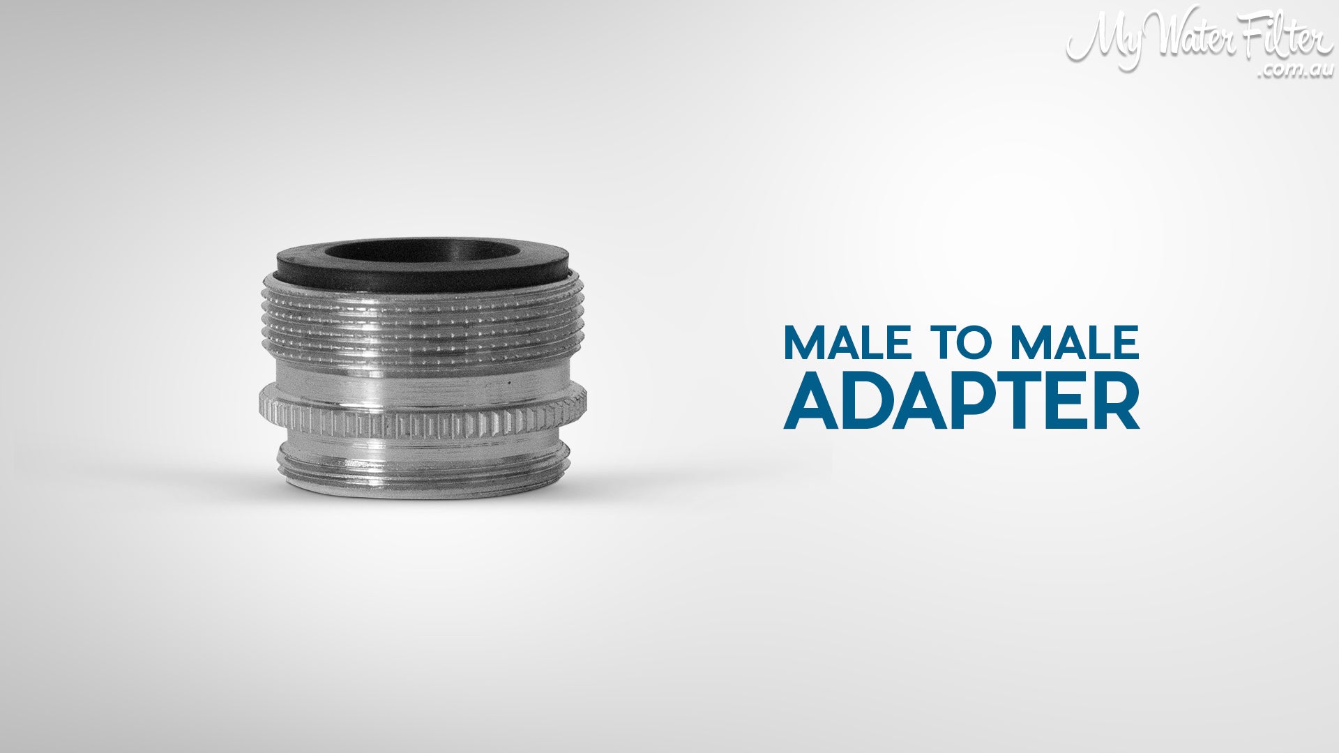 Male to male benchtop water filter diverter adapter