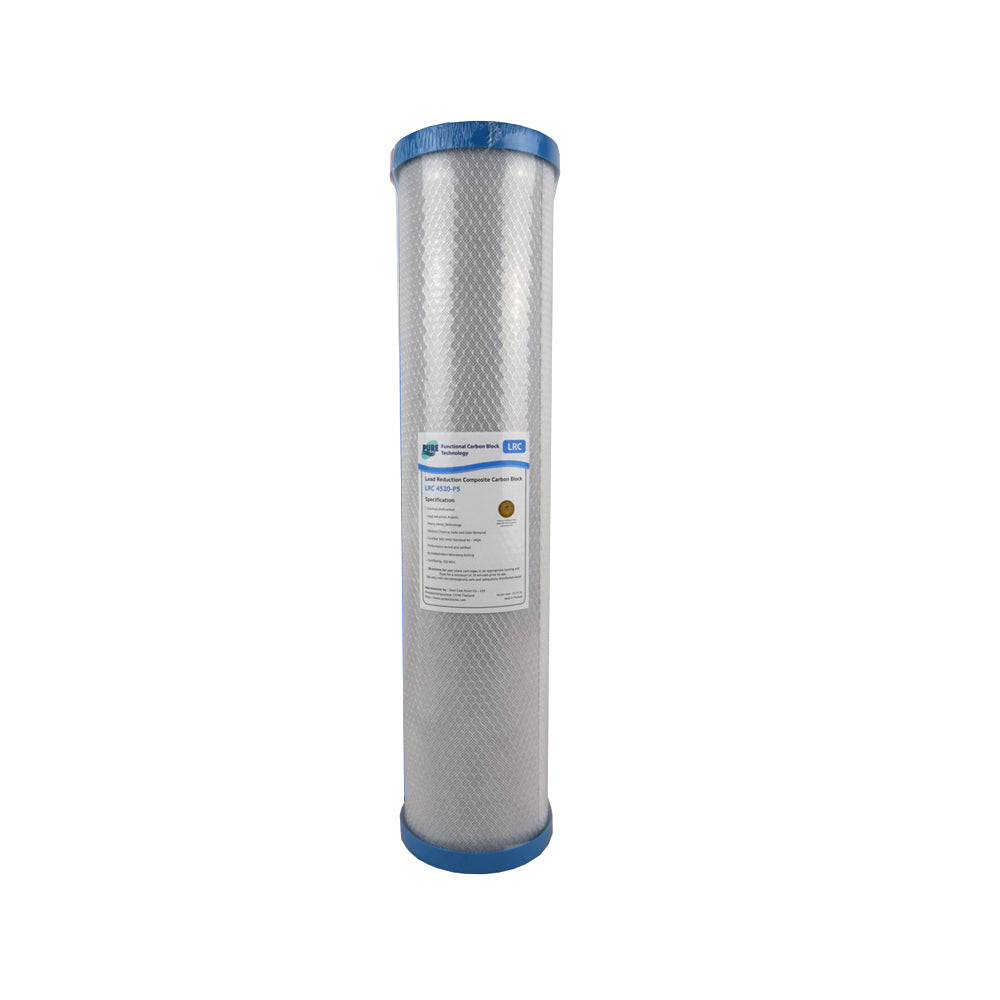 Pure LRC 0.5 Micron Heavy Metal & Lead Reduction Carbon Block Whole House Water Filter Replacement Cartridge 20