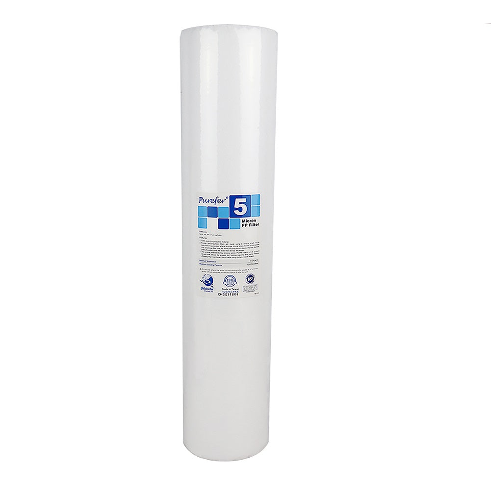 Purefer 5 Micron Polyspun Sediment Water Filter Replacement Cartridge