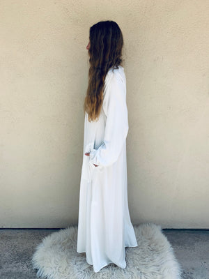 NOMAD DRESS IN OFF WHITE