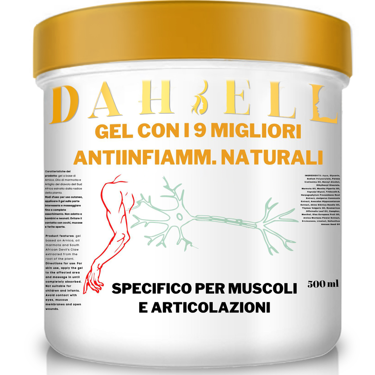 Artiglio del diavolo forte Arnica per cavalli uso umano effetto freddo – D  A H B E L L