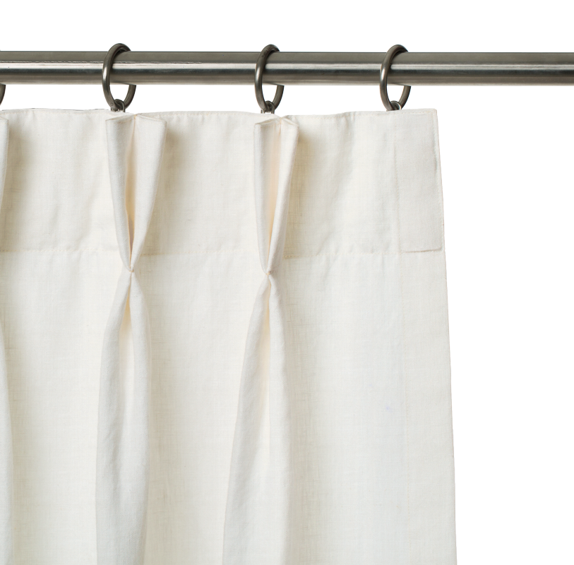 Belgian Flax Linen Drapery – Off-White | Custom Curtains | Drapes