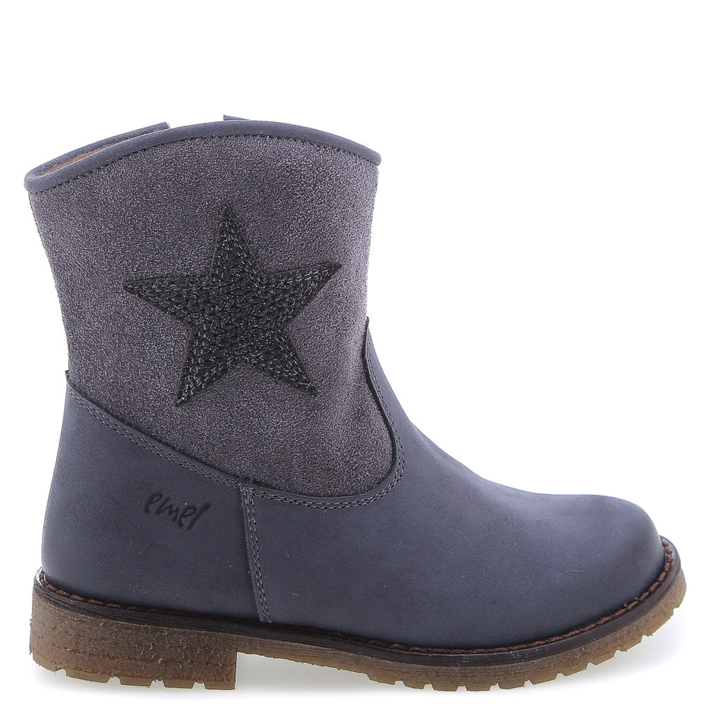 (2718G-5) Emel winter boots grey star