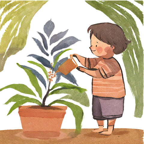 Encourage kids to be hands-on throughout the gardening process