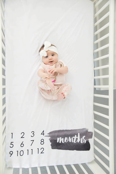 BrushStroke Milestone Crib Sheet