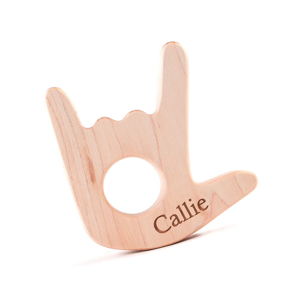 cross wooden rattle - Smiling Tree