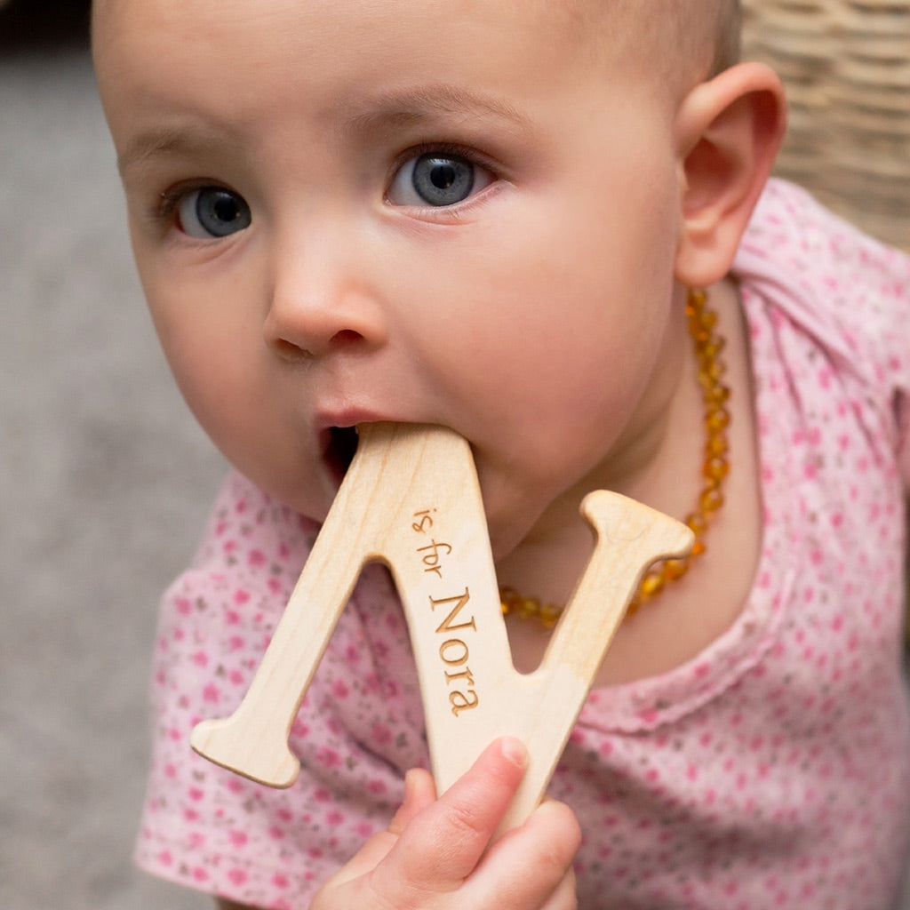 personalized children's wooden zipper pull - Smiling Tree