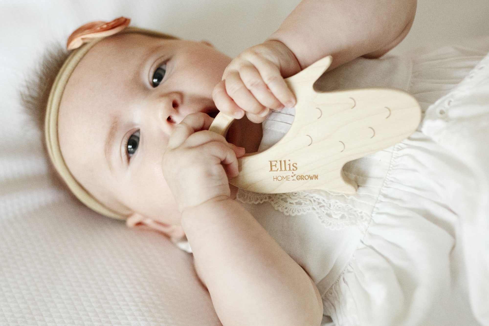 wooden teether for baby