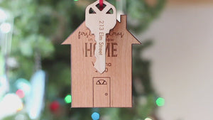 Personalized wooden Christmas ornament gift ideas for baby newlyweds teachers adults handmade in USA