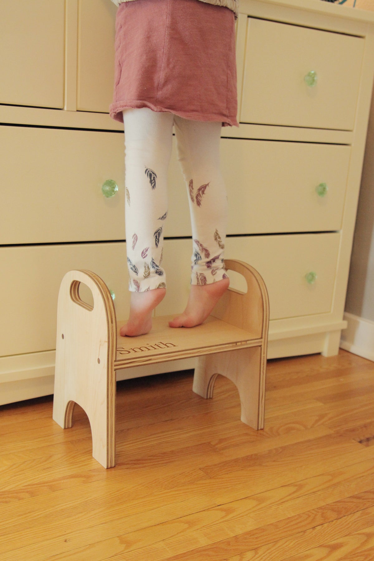 child's step stool with name