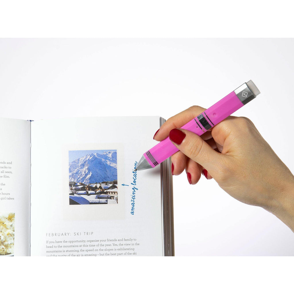 Pen Bookmark Pink and Silver - Gifts for Readers and Writers