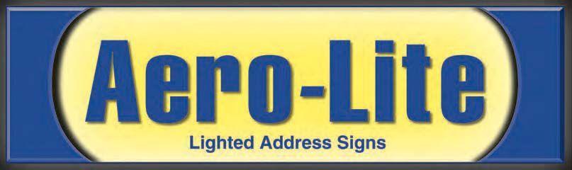 Lighted House Numbers - Aero-Light Address Signs