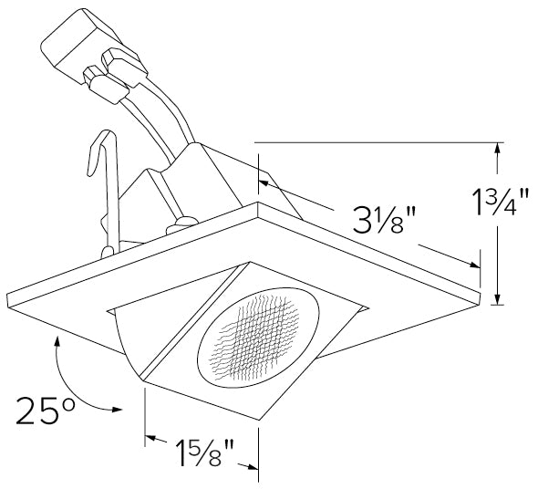 Elco - 2" Square Adjustable LED Light Engines Specs