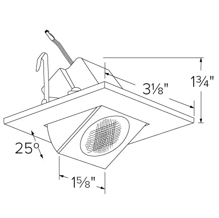 Elco - 2" Square LED High-Lumen Adjustable Light Engine Specs