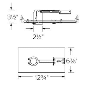 Elco - 2" Non-IC Airtight New Construction Housing Specs