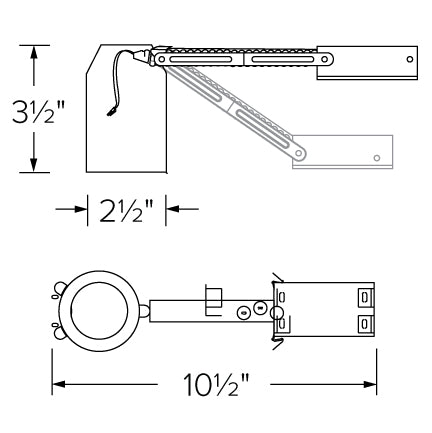 Elco - 2" IC Airtight Remodel HIGHTECH Housing Specs