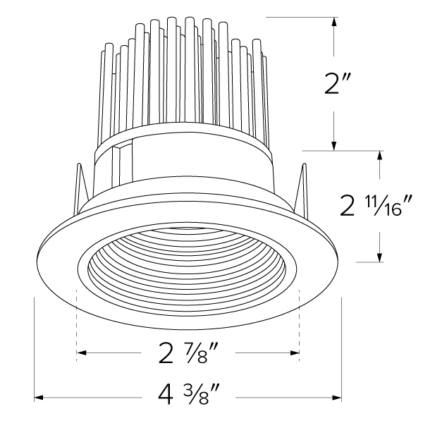 Elco - 3" LED Light Engine with Baffle Trim Specs