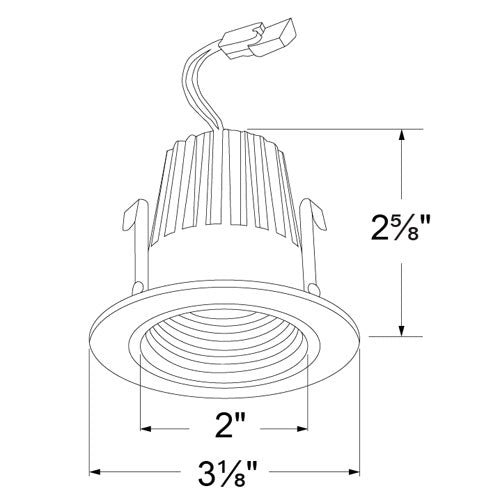 Elco - 2" Round LED Baffle Light Engines Specs