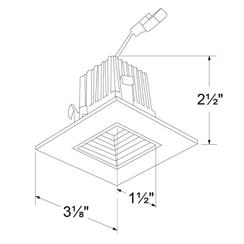 Elco - 2" Square LED Reflector Light Engines Specs