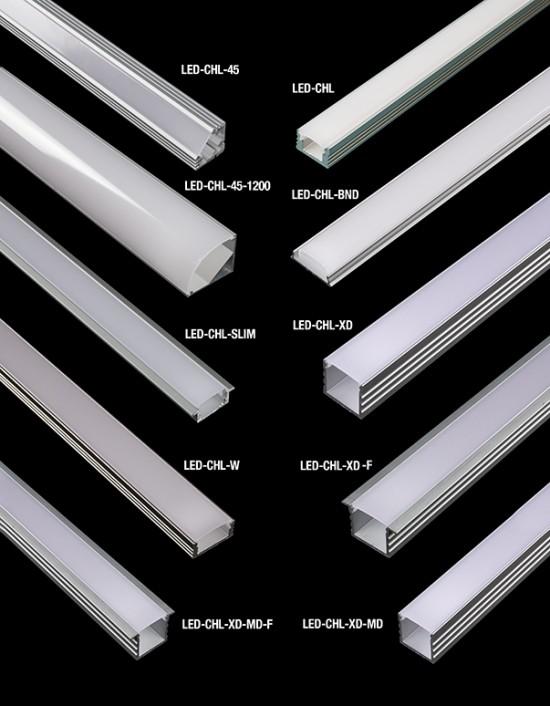 GM Lighting LED-CHL-W 4 ft Extruded Aluminum Linear LED Tape Mounting Wide Channel - Ready Wholesale Electric Supply and Lighting