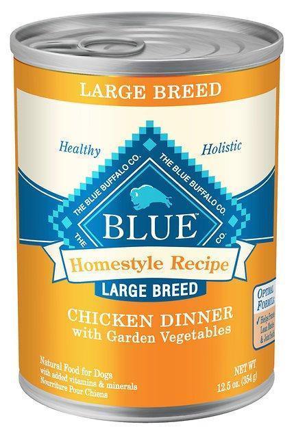 Blue Buffalo Dog Homestyle  Large Breed Chicken Vegetables12.5 Oz.(Case Of 12 )