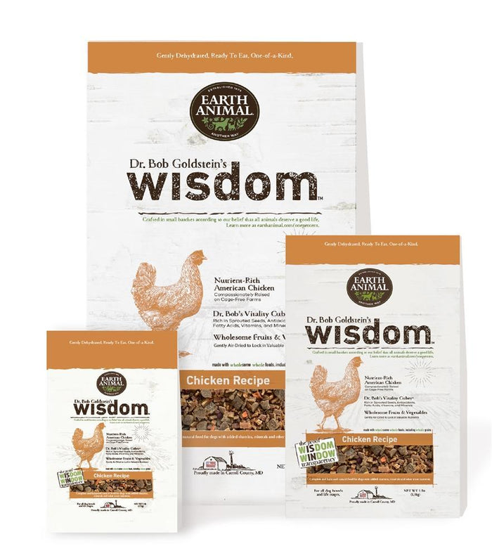 Earth Animal Wisdom Dog Food Chicken 1 lb Bag – Pet Totality, LLC