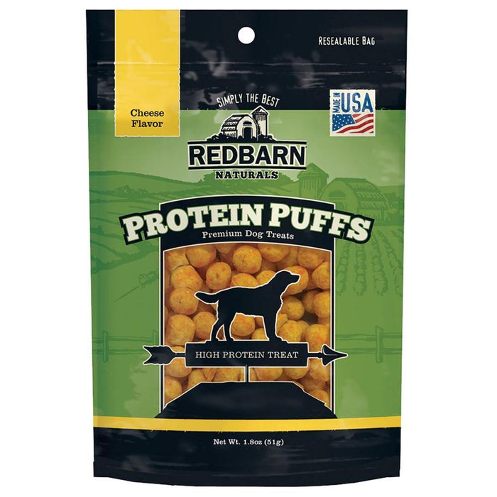 Redbarn Protein Puffs Dog Treats Cheese 1.8Oz