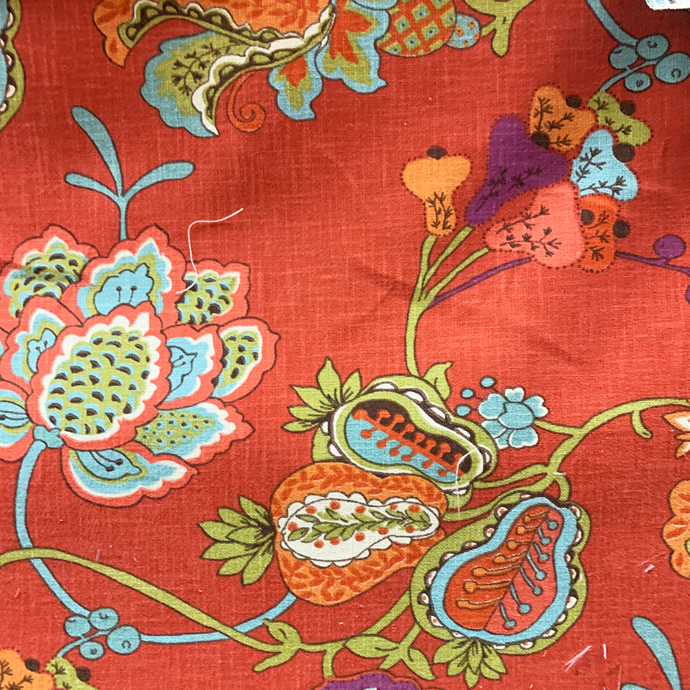 POEME JACOBEAN Upholstery and Drapery Floral Print Design