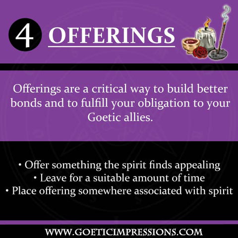 Goetic Offerings Guide