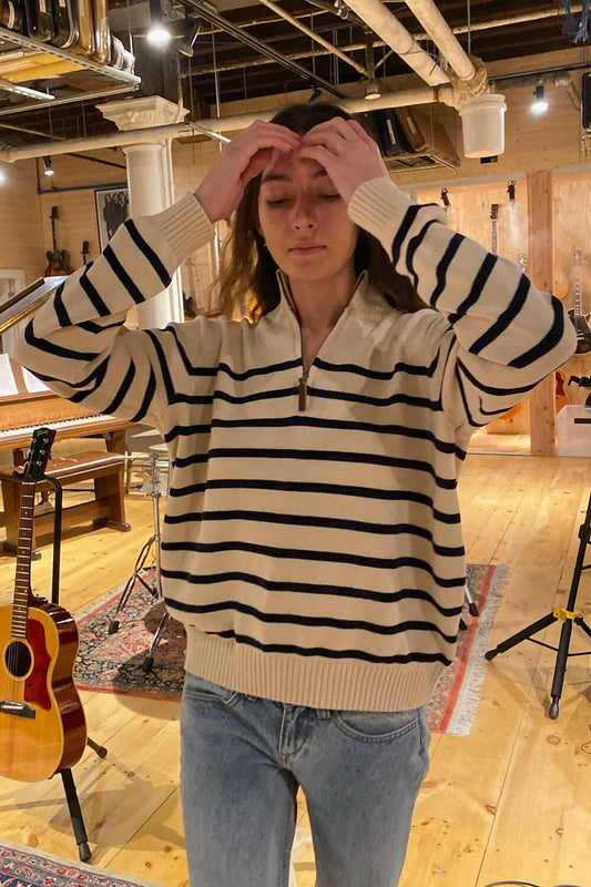 Brianna Cotton Thick Stripe Sweater – Brandy Melville