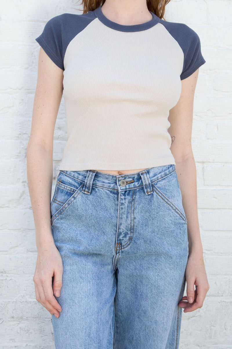 Bella Ribbed Top Brandy Melville