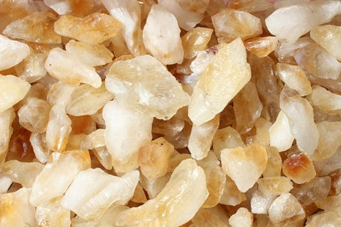 Many Raw Citrine crystals can be seen in this image. Citrine crystals are very effective for love and marriage.