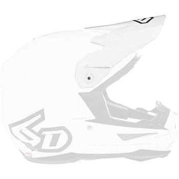 ATR-1 Visor - White by 6D Helmets
